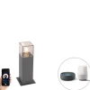Intelligente industrielle Steh-Außenleuchte Anthrazit 30 cm inkl. WLAN P45 - Dänemark