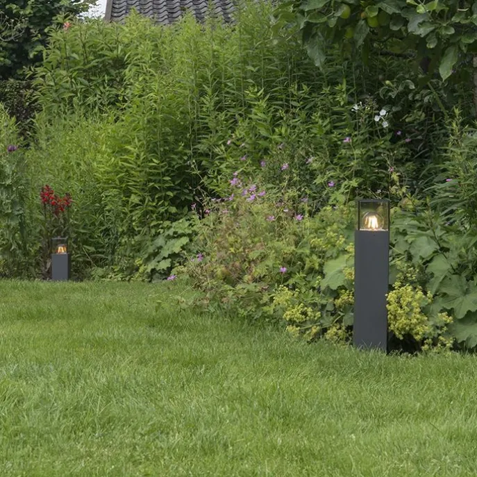 Intelligente industrielle Steh-Außenleuchte Anthrazit 30 cm inkl. WLAN P45 - Dänemark