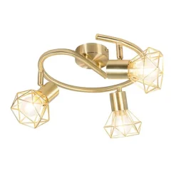 Intelligenter Strahler Messing dreh- und kippbar inkl. 3 Wifi P45 - Mosh