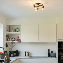 Intelligenter Strahler schwarz dreh- und kippbar inkl. 3 WLAN P45 - Mosh