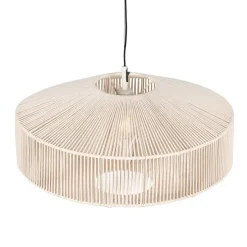 Japandi Hängelampe braunes Seil 61cm - Svea