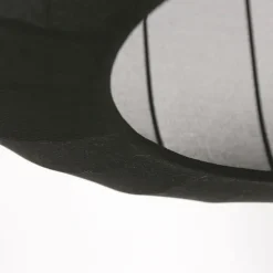 Japandi-Pendelleuchte Schwarz mit Stoffschirm 55cm - Sable
