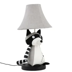 Kinder Tischleuchte Waschbär Grau inkl. LED - Ben
