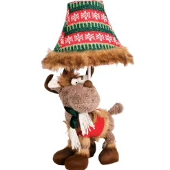 Kinder-Tischleuchte Rentier Braun inkl. LED - Rudi