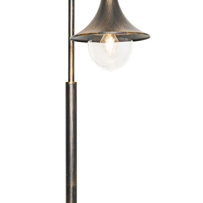 Klassische Außenlaterne Antikgold 125 cm IP44 - Daphne