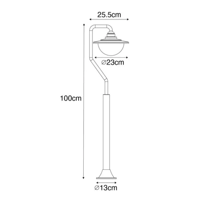 Klassische Außenlaterne Antikgold 100 cm IP44 - Brügge