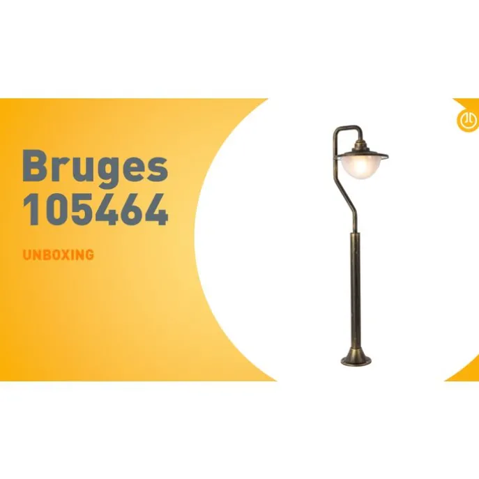 Klassische Außenlaterne Antikgold 100 cm IP44 - Brügge