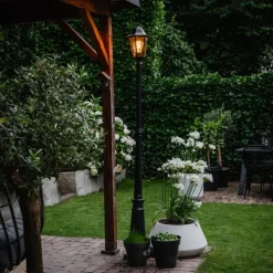 Klassische Außenlaterne schwarz 200 cm IP44 - Havanna