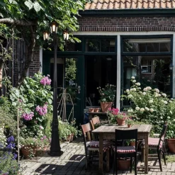 Klassische Außenlaterne schwarz 3-flammig IP44 - New Haven