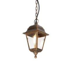 Klassische Außenpendelleuchte Antikgold IP44 - Hauptstadt