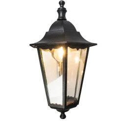 Klassische Außenwandlaterne schwarz IP44 - New Orleans Down
