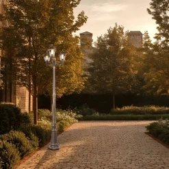 Klassische Laterne Antikgold 3-Licht IP44 - Hauptstadt