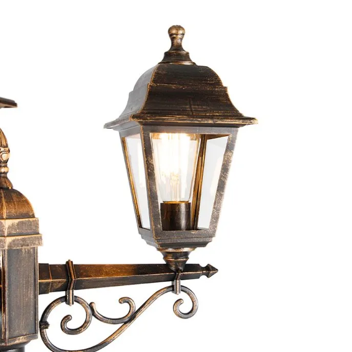 Klassische Laterne Antikgold 3-Licht IP44 - Hauptstadt