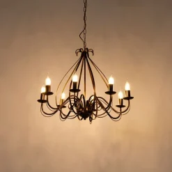 Klassischer Kronleuchter Antikgold 8 Lichter - Giuseppe 8