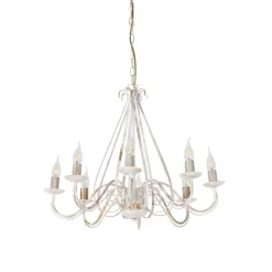 Klassischer Kronleuchter Creme 8-flammig - Giuseppe