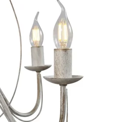 Klassischer Kronleuchter Creme 8-flammig - Giuseppe