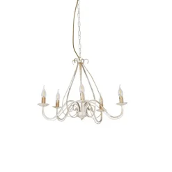 Klassischer Kronleuchter Creme 5-flammig - Giuseppe