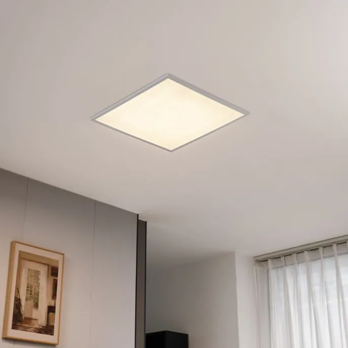 LED-Einbaupanel weiß quadratisch inkl. LED 3000K - 6500K mit Dip-Schalter - Seagal