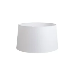 Leinen Lampenschirm weiß 45 cm
