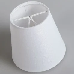 Leinenklemmschirm weiß ca. 12 cm