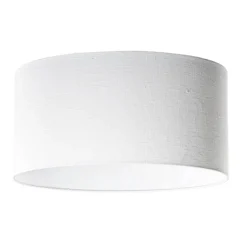 Leinenlampenschirm weiß oval 50/33/25