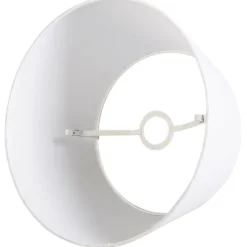 Leinenschirm Weiß Rund Konisch 35/30/20