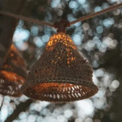 Lichterkette braun 8m inkl. LED 10-flammig IP44 Solar wiederaufladbar - Maro