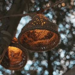 Lichterkette braun 8m inkl. LED 10-flammig IP44 Solar wiederaufladbar - Maro