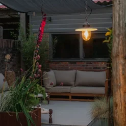 Ländliche Außenhängelampe Antikgold IP44 - Kansas