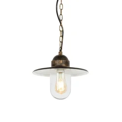 Ländliche Außenhängelampe Antikgold IP44 - Kansas