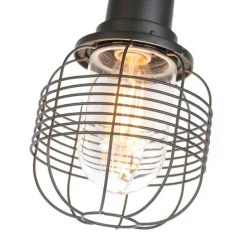 Ländliche Außenlampe schwarz 3-Flammig IP44 - Guardado