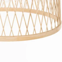 Ländliche Hängelampe für den Außenbereich, Rattan, 40 cm – Calamus