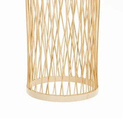 Ländliche Hängelampe für den Außenbereich, Rattan, 25 cm – Calamus