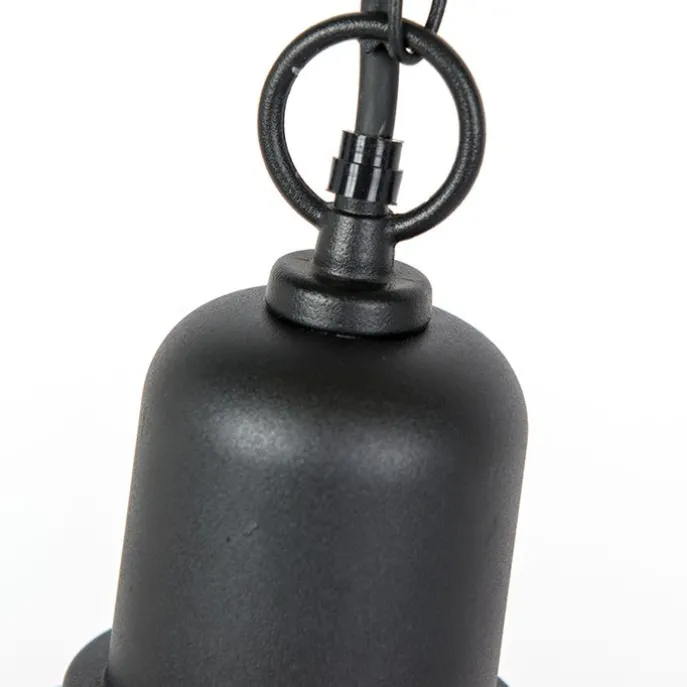 Ländliche Hängelampe im Freien schwarz - Moreno