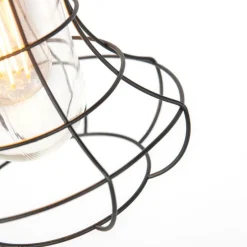 Ländliche Hängelampe im Freien schwarz - Moreno