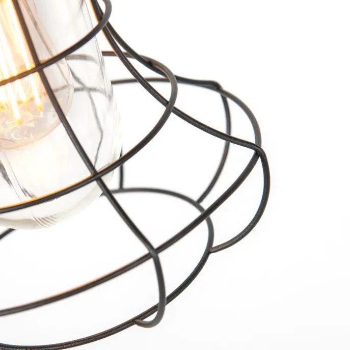 Ländliche Hängelampe im Freien schwarz - Moreno