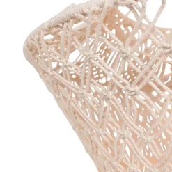 Makramee Lampenschirm natur 90 cm