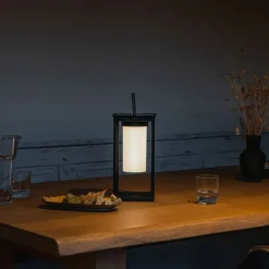 Moderne Außenleuchte schwarz inkl. LED und Dimmer Solar - Denlu