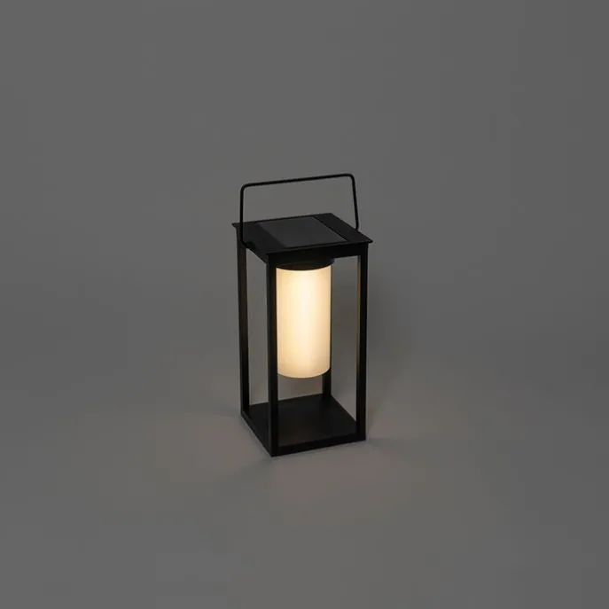 Moderne Außenleuchte schwarz inkl. LED und Dimmer Solar - Denlu