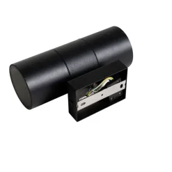 Moderne Außenwandleuchte schwarz 2-flammig AR70 IP44 - Duo