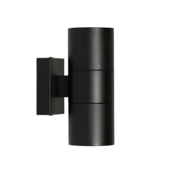Moderne Außenwandleuchte schwarz 2-flammig AR70 IP44 - Duo