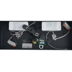 Moderne Aufbauleuchte schwarz inkl. dimmbarer LED 2-Licht - Apollo