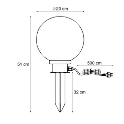 Moderne Aufsatzleuchte Rauchglas 20 cm IP44 - Moshi