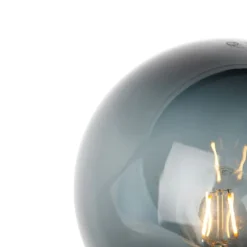 Moderne Aufsatzleuchte Rauchglas 20 cm IP44 - Moshi