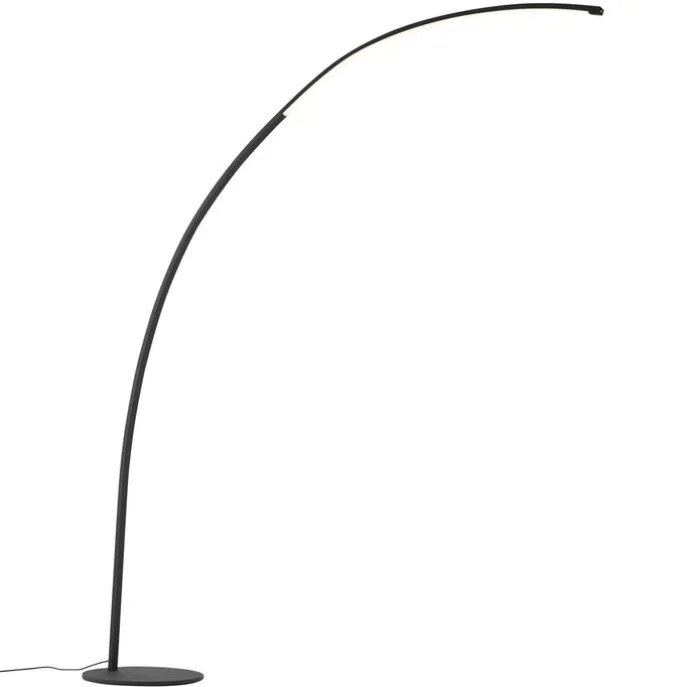 Moderne Bogenlampe schwarz inkl. LED mit Touch-Dimmer - Arlow