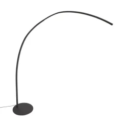 Moderne Bogenlampe schwarz inkl. LED mit Touch-Dimmer - Arlow