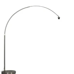 Moderne Bogenleuchte Stahl XL verstellbar ohne Schirm