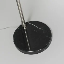 Moderne Bogenleuchte Stahl mit Marmorfuß - XXL