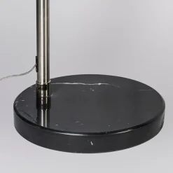 Moderne Bogenleuchte Stahl mit Marmorfuß - XXL