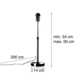 Moderne bronzefarbene verstellbare Tischleuchte - Parte